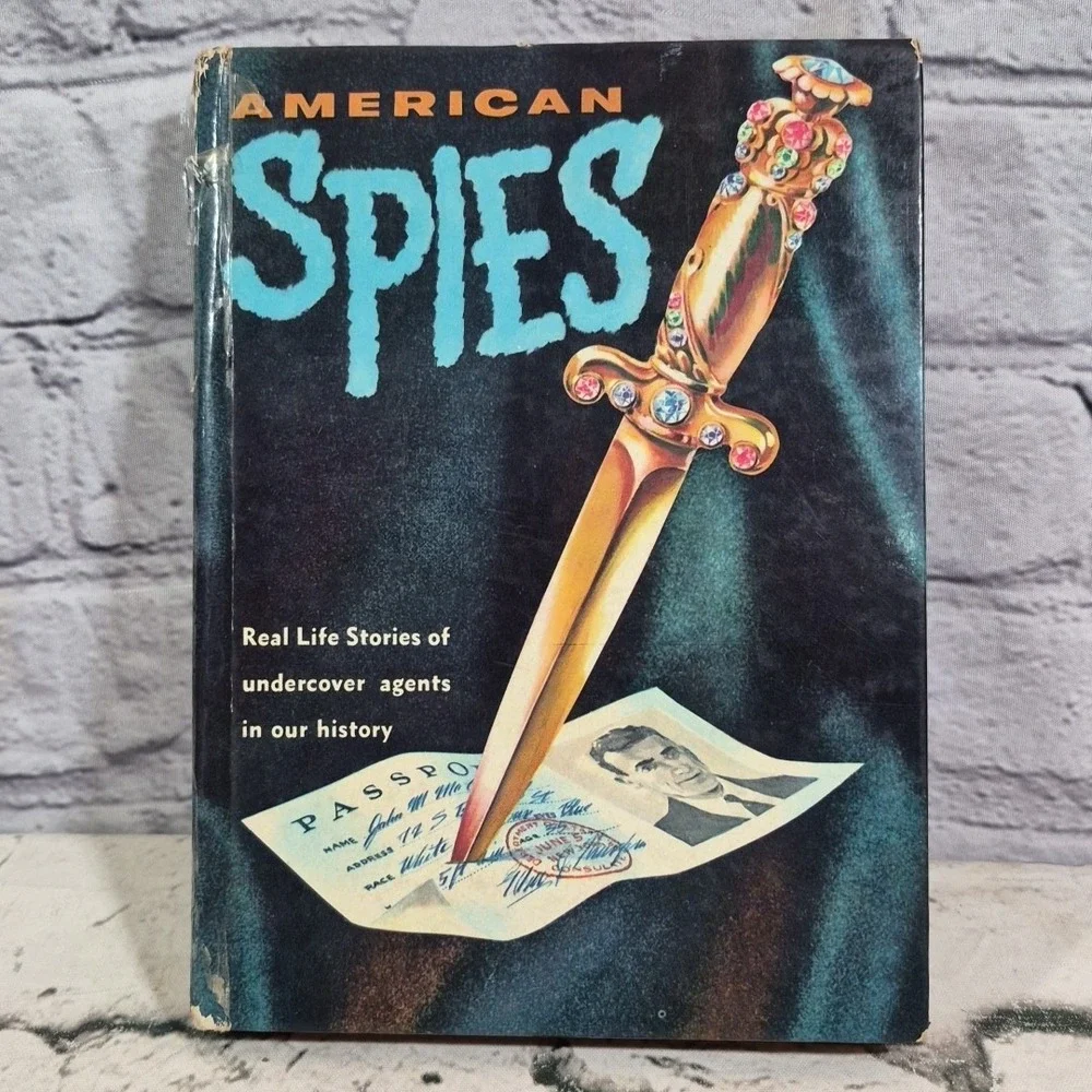 VTG 1960 American Spies Whitman Real Life Stories Richard Deming Illustrated HC
